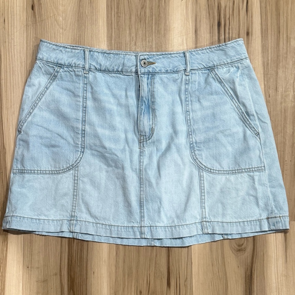 American Eagle Outfitters Light Blue Mini Skirt